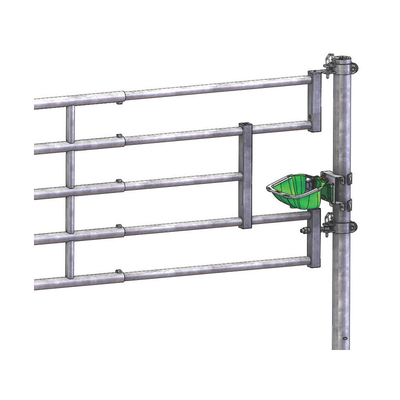 5-rail front end with drinker opening for stall barrier 5-rail front end with drinker opening for stall barrier