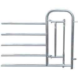 5-rail front end with man passage gate for stall barrier H. 1.15 m