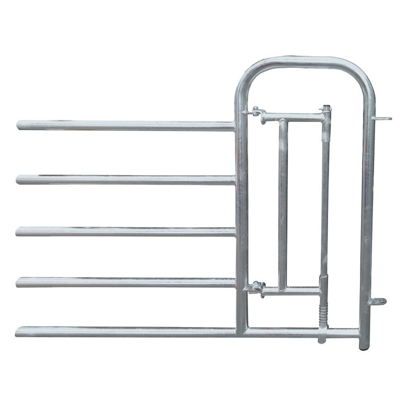 5-rail front end with man passage gate for stall barrier H. 1.15 m 5-rail front end with man passage gate for stall barrier H. 1.15 m
