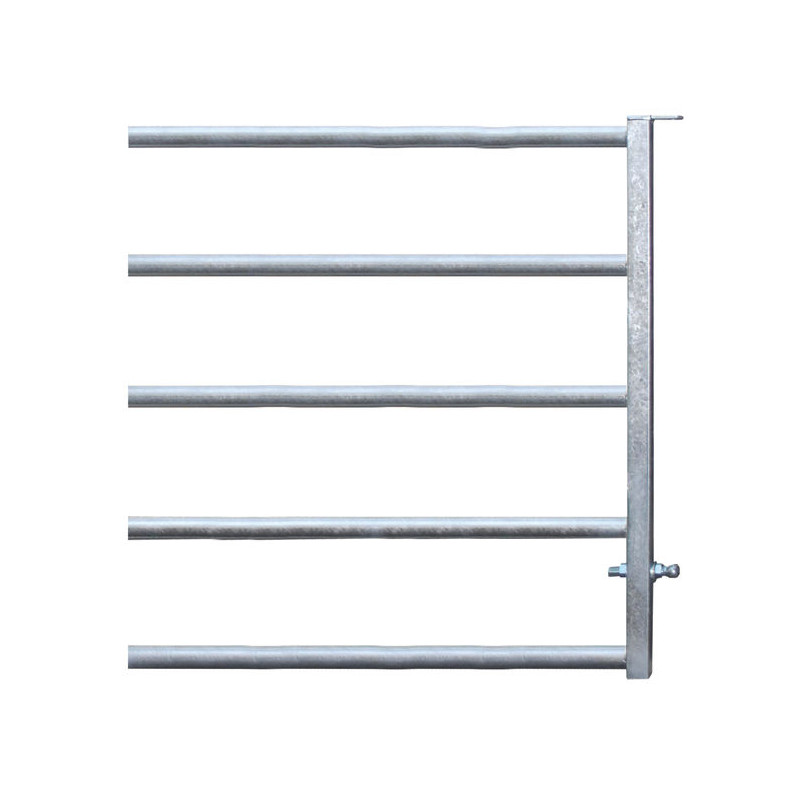 5-rail panel front end for stall barrier