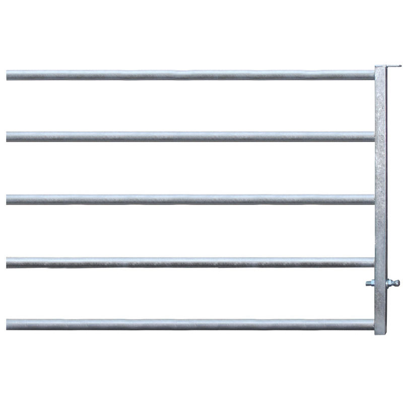 Extended 5-rail panel front end for stall barrier Extended 5-rail panel front end for stall barrier