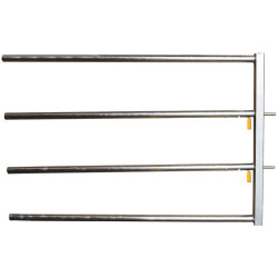 4-rail (Ø 48.3 mm) front end with two easylock automatic latch