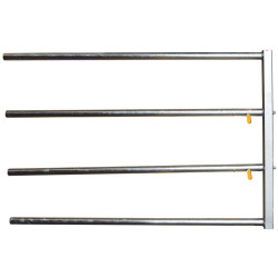 4-rail (Ø 48.3 mm) front end with two easylock automatic latch