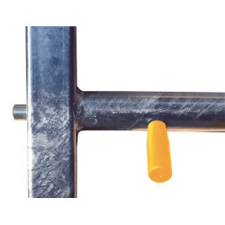 4-rail (Ø 48.3 mm) front end with two easylock automatic latch