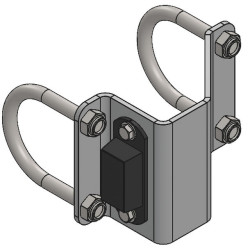Support for non-return gate stopper Support for non-return gate stopper