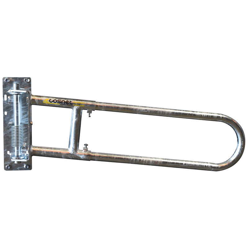 Extendable 2-rails anti-backing gate for animal opening or corridor
