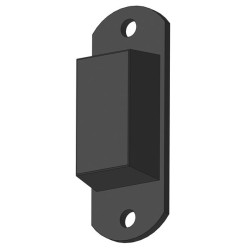 Extendable 2-rails anti-backing gate for animal opening or corridor