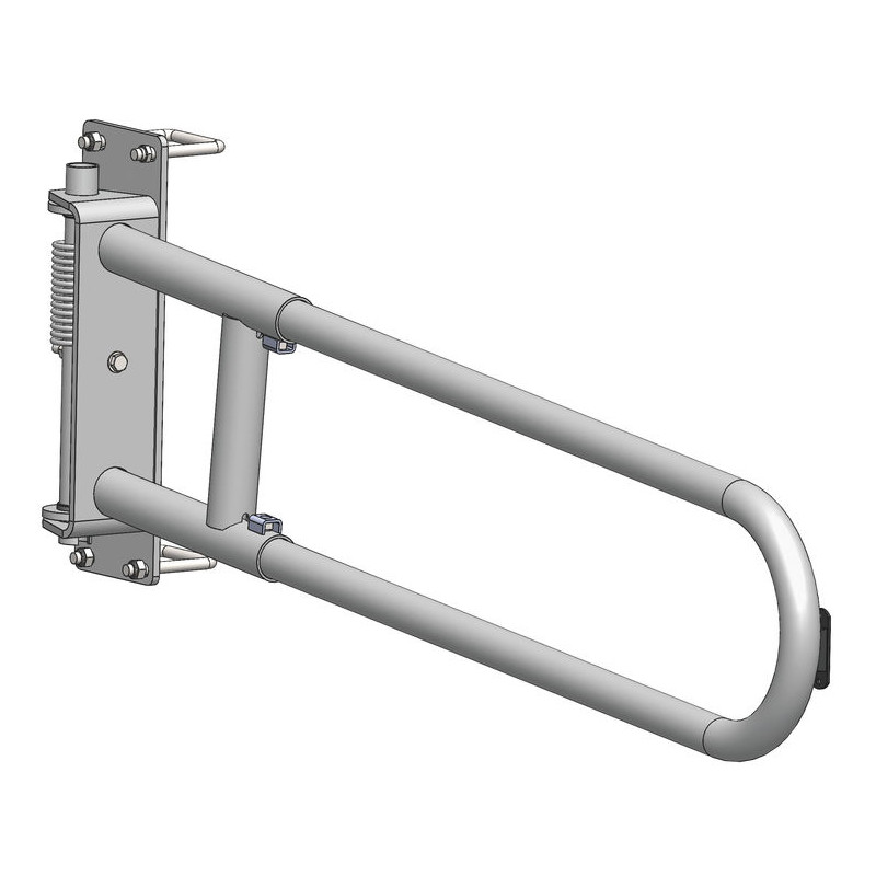 Extendable 2-rails anti-backing gate for animal opening or corridor