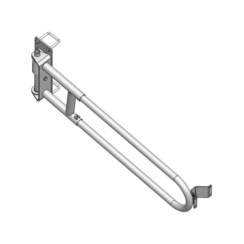 Extendable 2-rails anti-backing gate for animal opening or corridor