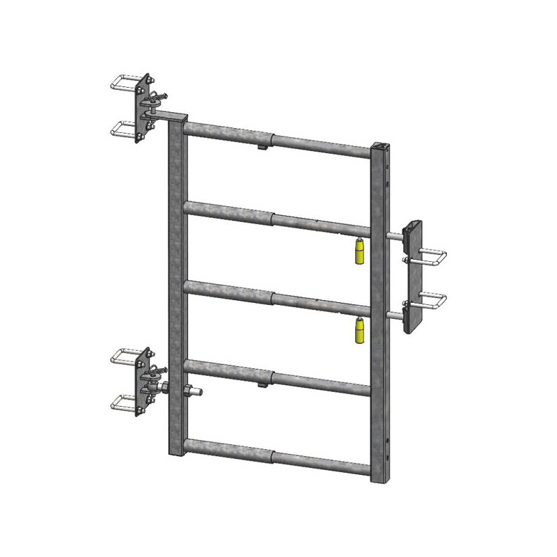 Extendable 5-rail gate with EASYLOCK latch for animals Extendable 5-rail gate with EASYLOCK latch for animals