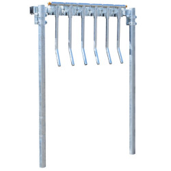 Finger gate unit with Ø 102 mm post to embed