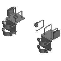 Mounting and finishing kit for finger gate