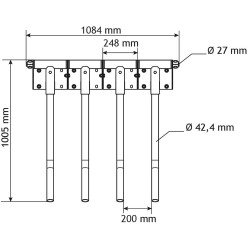 Finger gate for animal opening front end