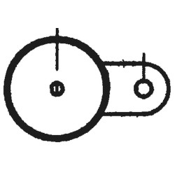 1-way post - Ø 102 mm - to embed 