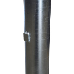 Ø 102 mm bared post to embed - H. 1.68 m - Thick. 4 mm Ø 102 mm bared post to embed - H. 1.68 m - Thick. 4 mm