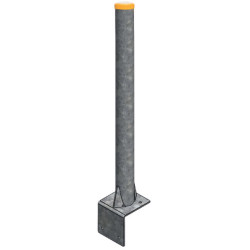 Ø 102 mm bare post on plate pour pose sur muret