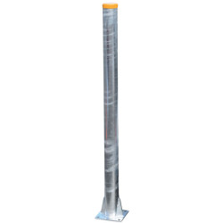Ø 102 mm bared post on plate - H. 1.35 m - Thick. 4 mm