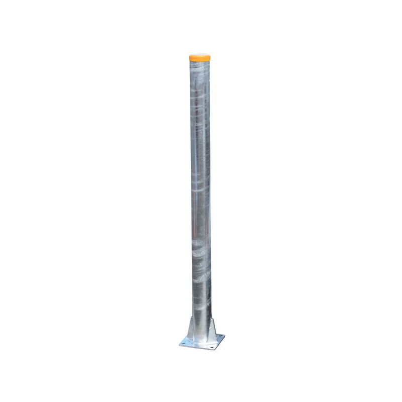 Ø 102 mm bared post on plate - H. 1.35 m - Thick. 4 mm