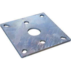 Side plate for post on plate