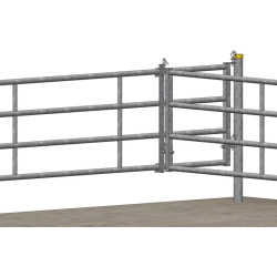 Double fastening flat bracket