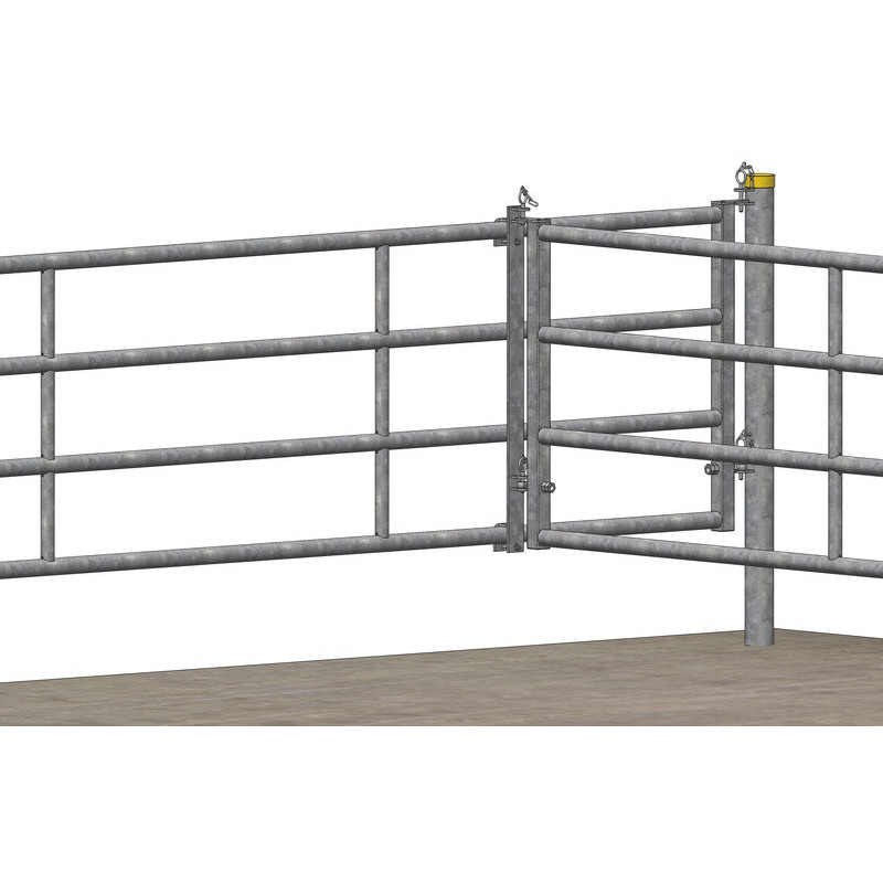 Double fastening flat bracket