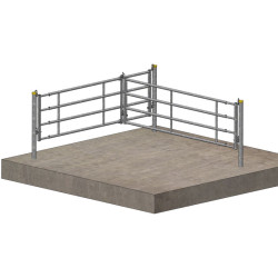 Double fastening flat bracket