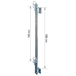 Double fastening flat bracket
