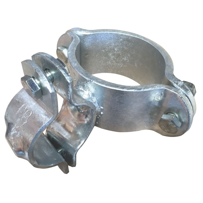 Bracket for Ø 76.1 mm tube fastening