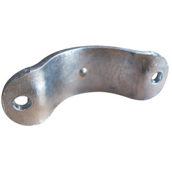 Bared 1/2 bracket for round Ø 102 mm posts