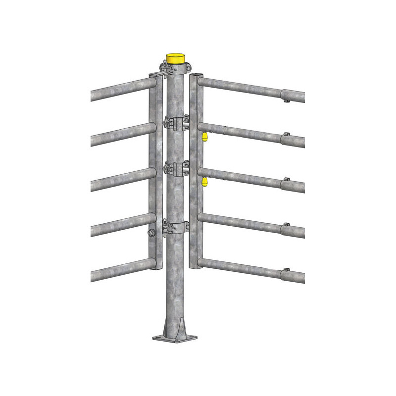 "EASYLOCK" 1/2 bracket for Ø 102 mm post "EASYLOCK" 1/2 bracket for Ø 102 mm post