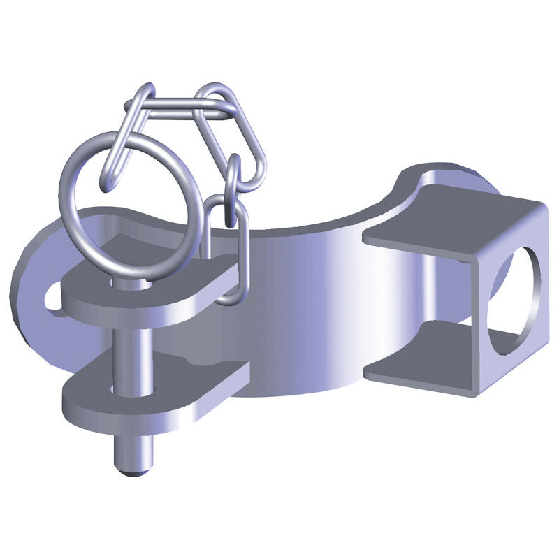 Ø 102 mm 1/2 bracket for bolt support in the axis and 1-way Ø 102 mm 1/2 bracket for bolt support in the axis and 1-way