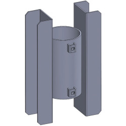 Face-to-face 2-way bracket for joist support