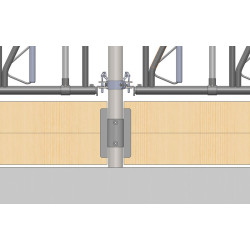 Face-to-face 2-way bracket for joist support