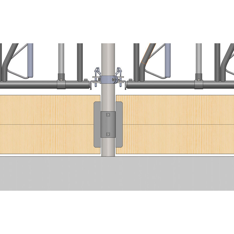 Face-to-face 2-way bracket for joist support