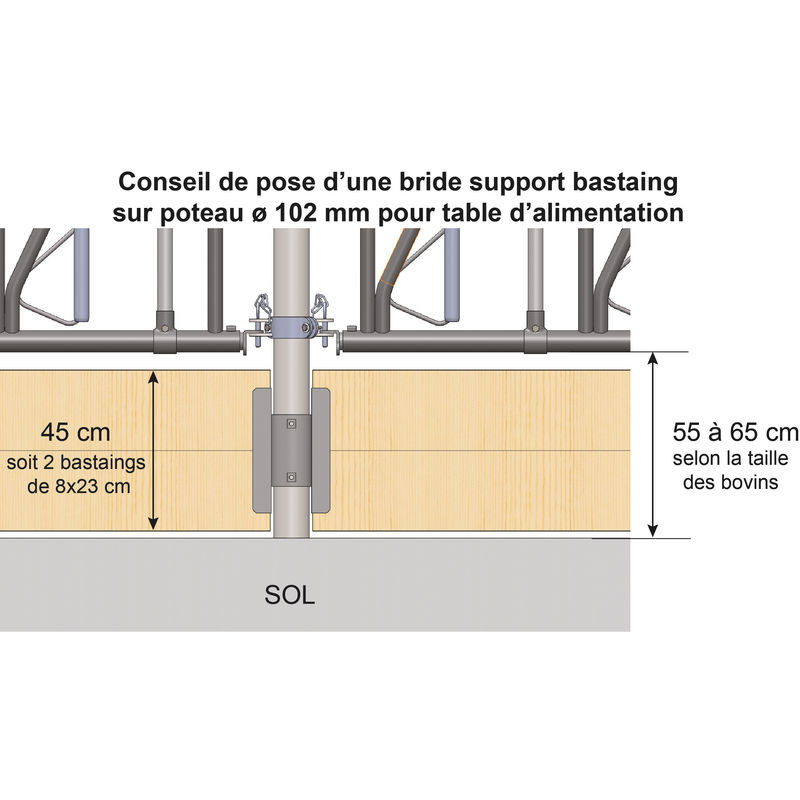 Face-to-face 2-way bracket for joist support