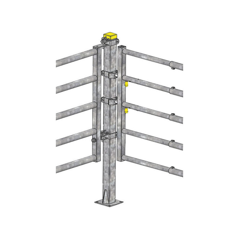 "EASYLOCK" 1/2 bracket for 90 x 90 mm square post "EASYLOCK" 1/2 bracket for 90 x 90 mm square post