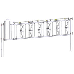 Comfort SR headlock panel - 4.40 m/6 spaces