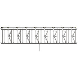 Comfort SR headlock panel - 5.40 m/8 spaces Comfort SR headlock panel - 5.40 m/8 spaces