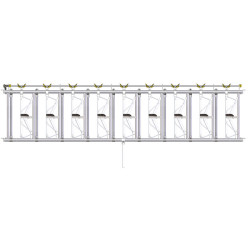 Comfort SR headlock panel - 5 m/9 spaces Comfort SR headlock panel - 5 m/9 spaces