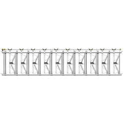 Comfort SR headlock panel - 5.40 m/10 spaces