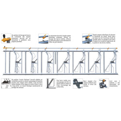 Comfort LR headlock panel - 1 m/1 space Comfort LR headlock panel - 1 m/1 space