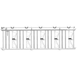 Comfort SRS headlock panel - 4 m/5 spaces
