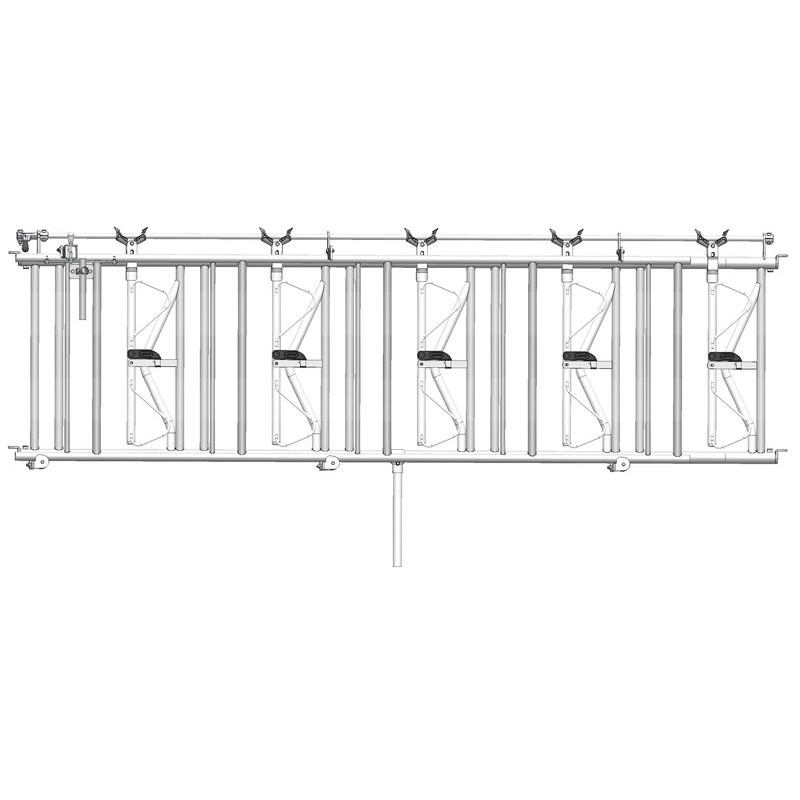 Comfort SRS headlock panel - 4 m/5 spaces Comfort SRS headlock panel - 4 m/5 spaces