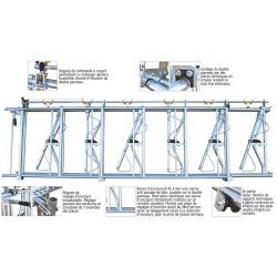 Comfort SRS headlock panel - 5 m/6 spaces
