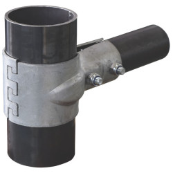 102 mm round shell for bare panel installation on 102 mm post - Single row