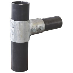 76 mm round shell for bare panel installation on 76 mm post - Single row
