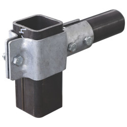 Square shell 80x80 mm for bare panel installation on 80x80 mm post - Single row