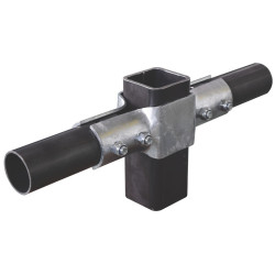 Square shell 80x80 mm for bare panel installation on 80x80 mm post - Double row