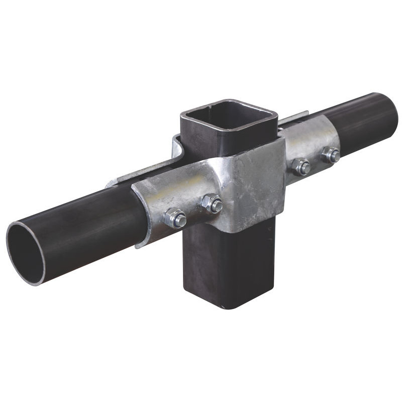 Square shell 80x80 mm for bare panel installation on 80x80 mm post - Double row