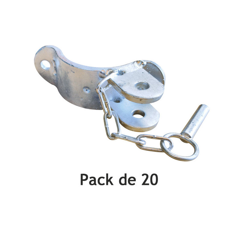 1-way 1/2 bracket for round Ø 102 mm posts - Pack of 20
